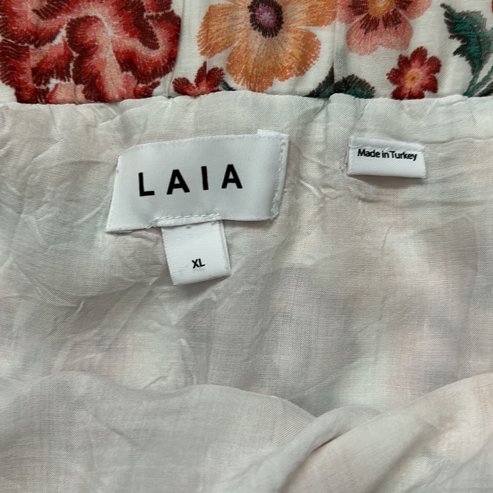 Anthropologie | Laia teka tiered floral maxi skirt size XL - Picture 7 of 11
